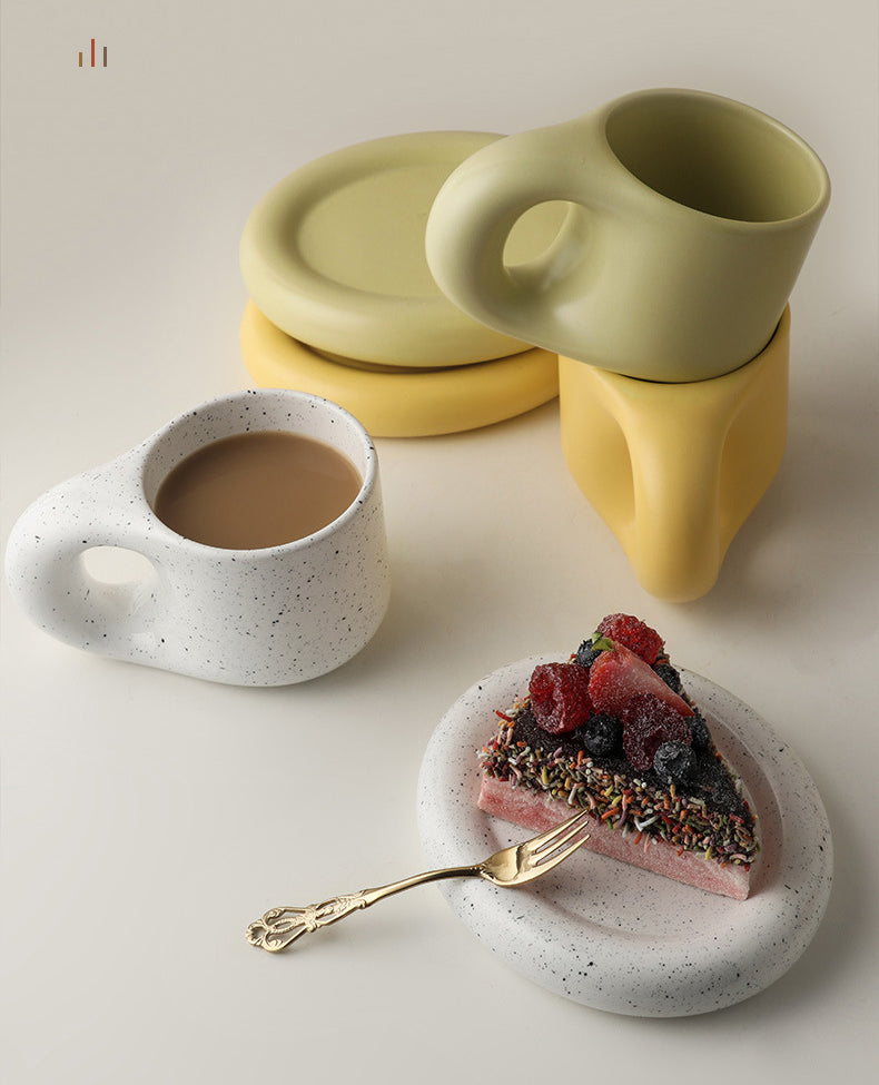 Timeless Elegance - Minimalist Porcelain Cup and Saucer Set
