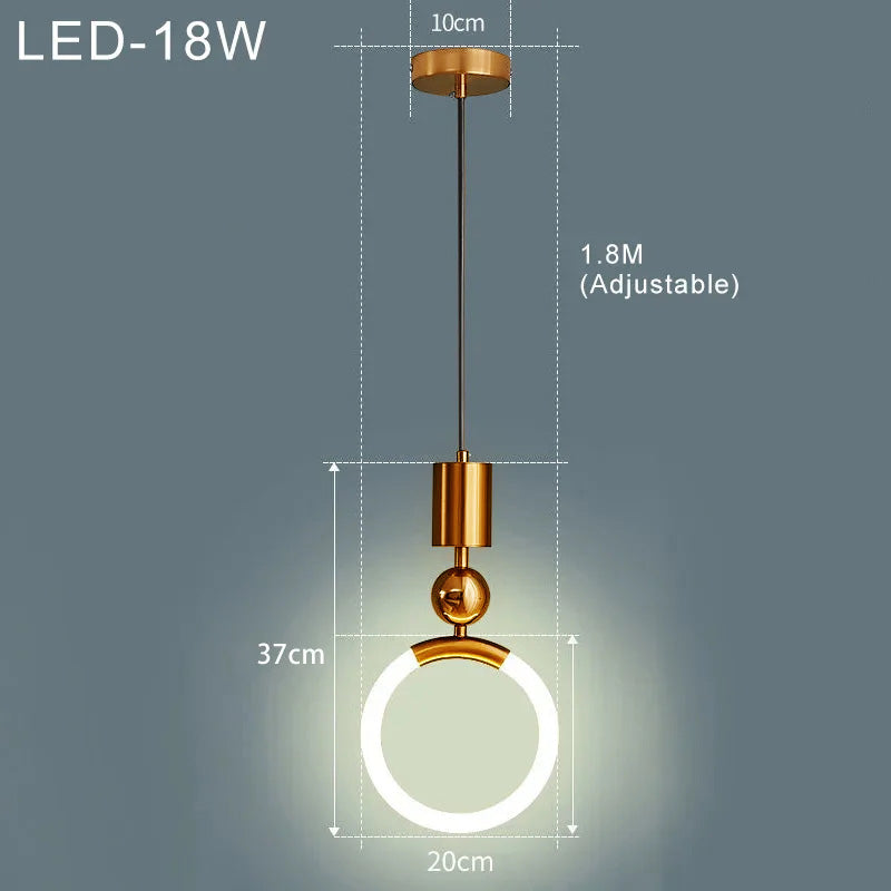 Nordic Elegance Ceiling Light - Scandinavian LED Pendant Lamp