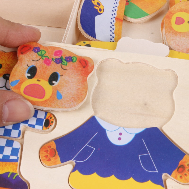 PuzzleMaster - Wooden Dress-Up Puzzle for Kids
