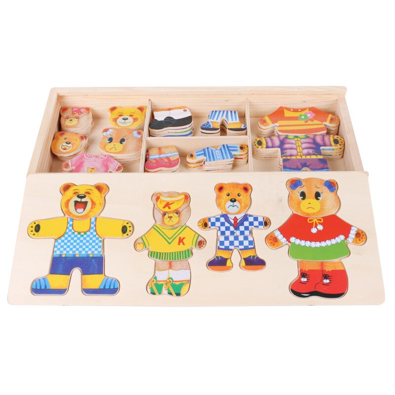 DressUpBear - Creative Wooden Puzzle for Children