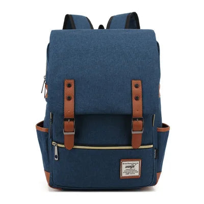 Vintage Oxford Backpack - Stylish Vintage Oxford Backpack for Adventurous Students and Travelers
