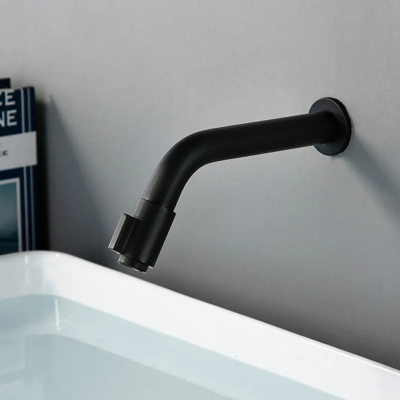 Modern Matte Black Wall-Mounted Faucet - for Luxury Bathroom & Kitchen