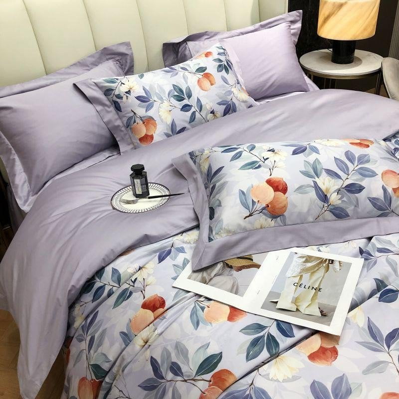 Lavender Bloom – Luxury Egyptian Cotton Duvet Cover Set