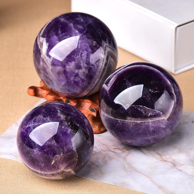 Amethyst Globe – Decorative Energy Sphere for a Serene Interior