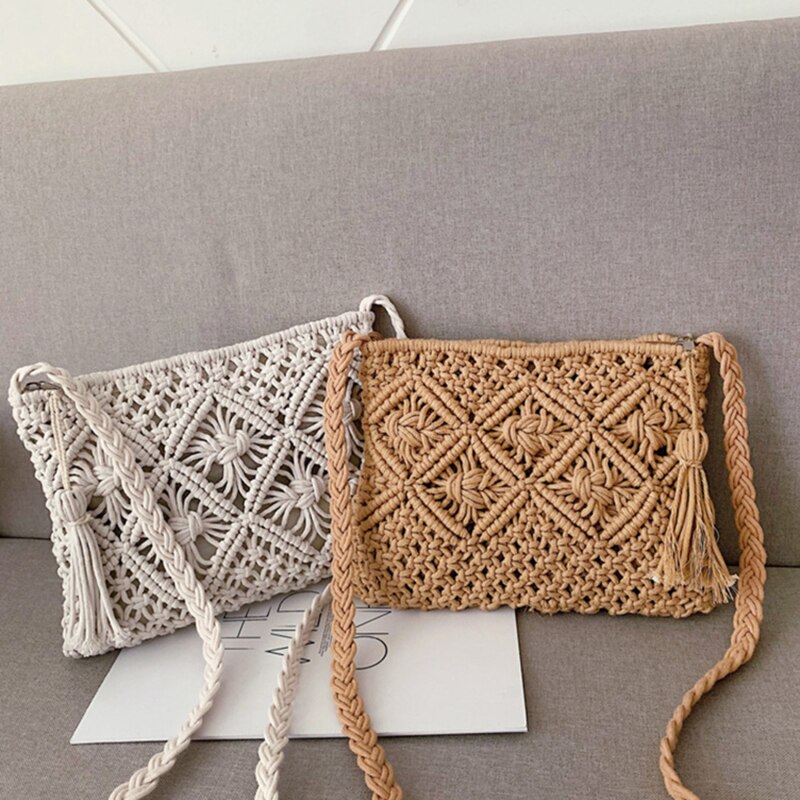 GwenBag – Elegant Woven Shoulder Bag for Summer