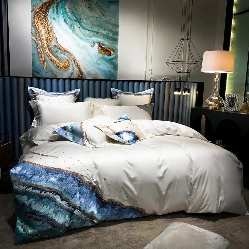 Whimsical Waters – Luxury Egyptian Cotton Duvet Cover Set