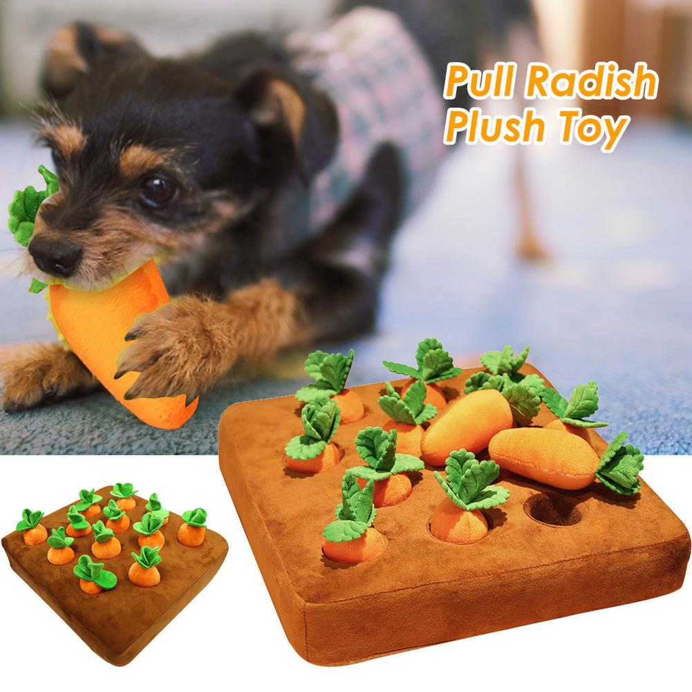 Dog Toys Carrot Plush Toy Pet Vegetable Chew Toy For Dogs Snuffle Mat For Dogs Cats Durable Chew Puppy Toy Dogs Accessories #WO