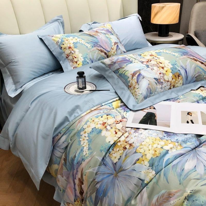 Hydrangea Haven – Luxurious Egyptian Cotton Duvet Cover Set