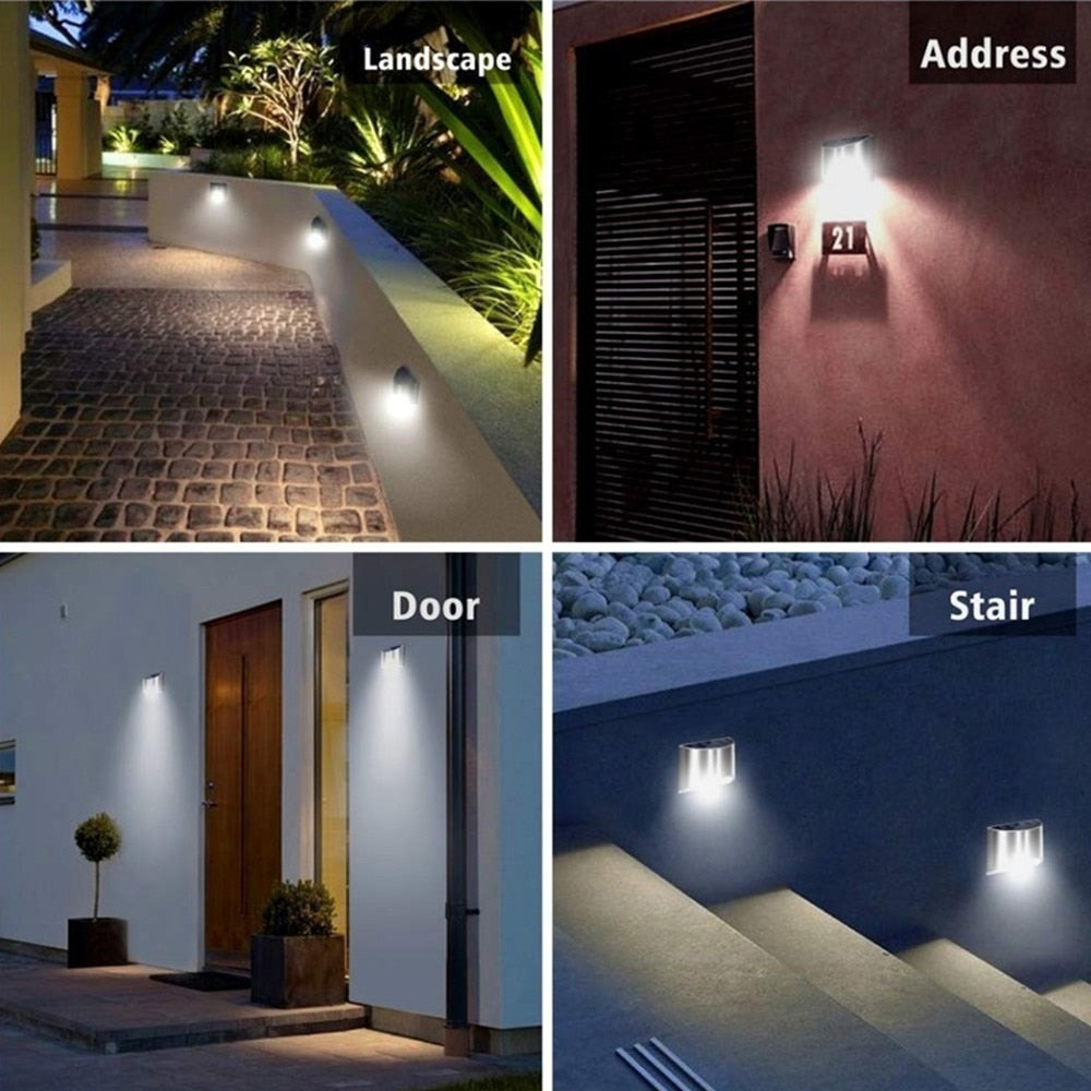 Wireless LED Solar Wall Lights Deluxe - Create the perfect ambiance in your garden!