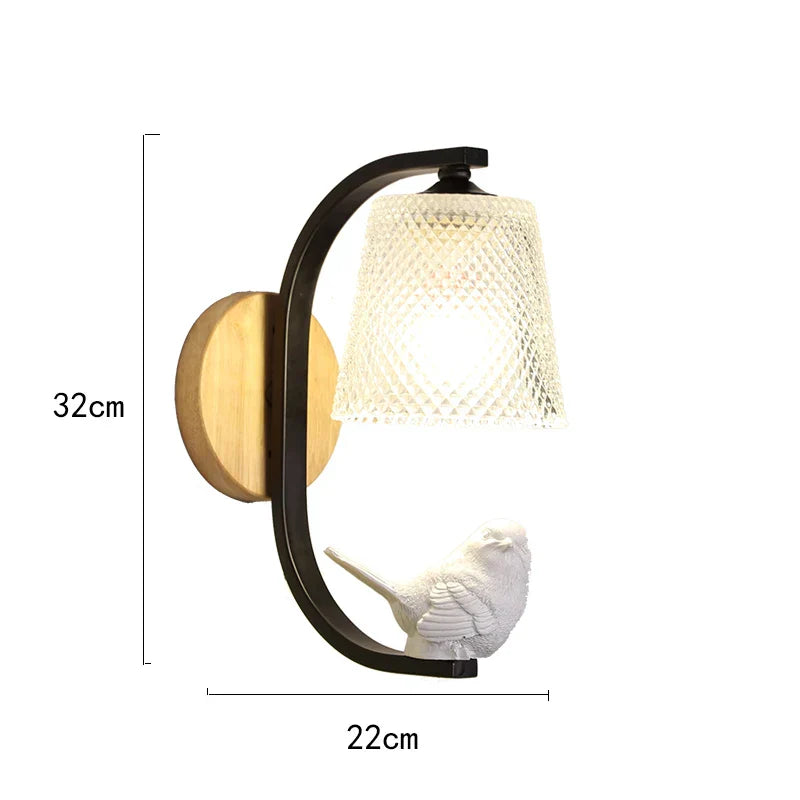NordicBird Light – Trendy Bird Wall Lamp for Bedroom