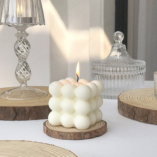 BubbleGlow Candle - Trendy Candle for Your Interiors