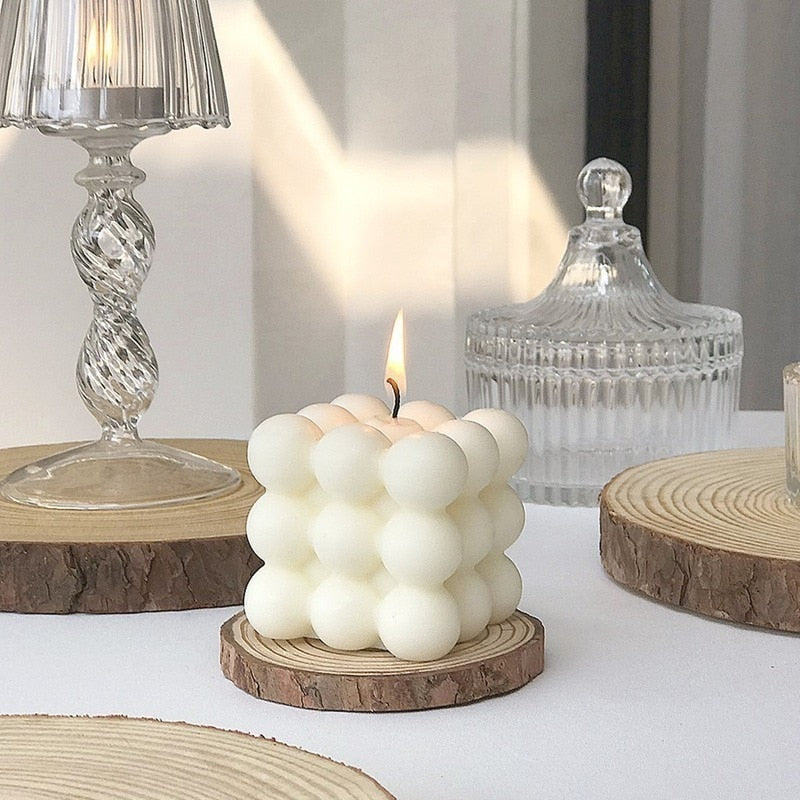 BubbleGlow Candle - Trendy Candle for Your Interior