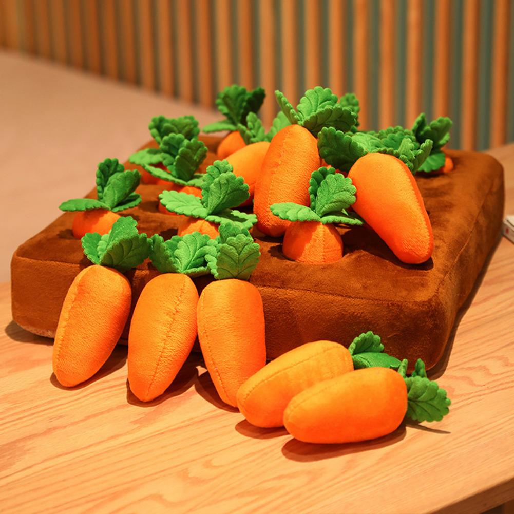 Dog Toys Carrot Plush Toy Pet Vegetable Chew Toy For Dogs Snuffle Mat For Dogs Cats Durable Chew Puppy Toy Dogs Accessories #WO