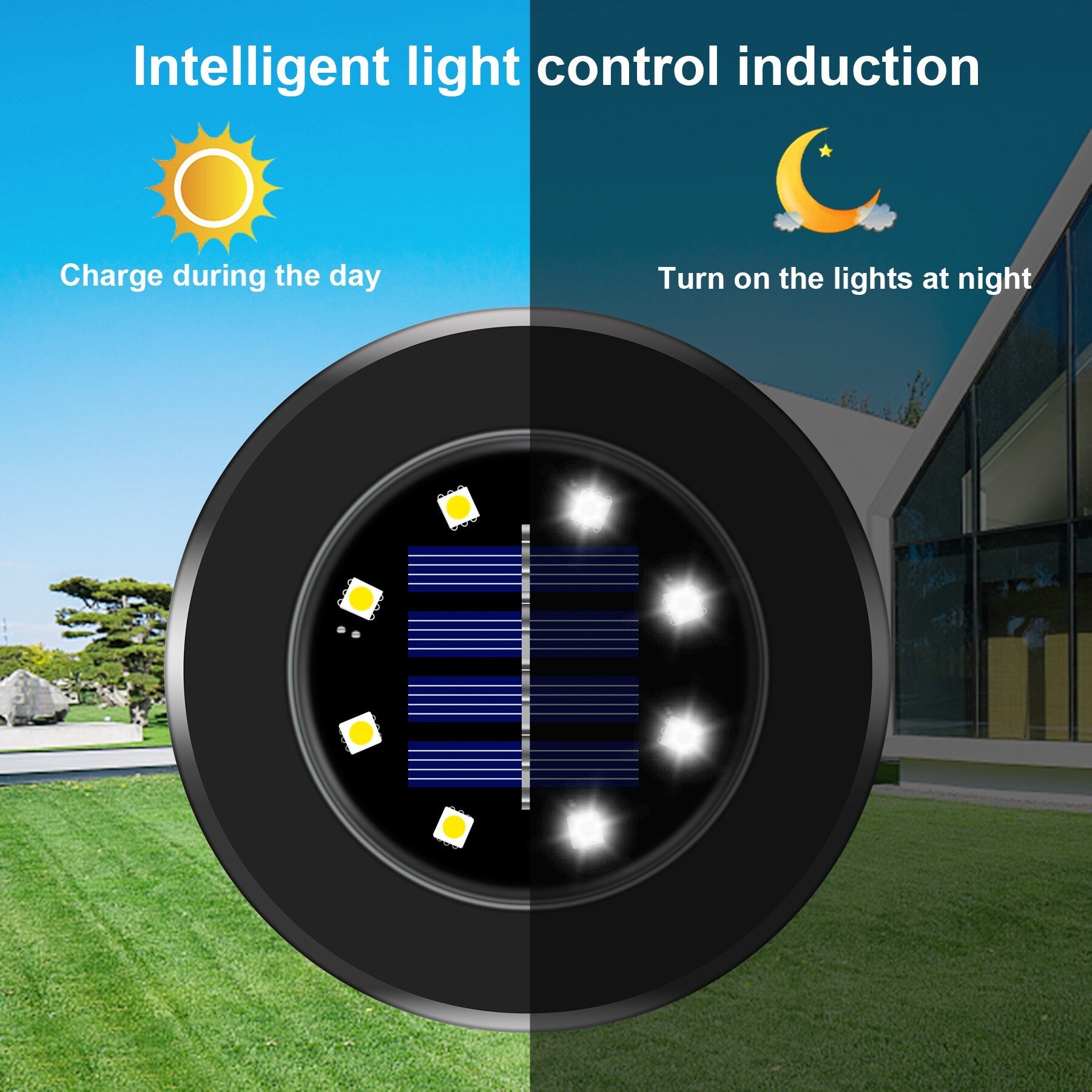 LED Solar Garden Lights Deluxe (Black edition) - Create a wonderful atmosphere in your garden!