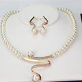 Lysanne Luxe Natural Pearl Necklace and Earrings Set