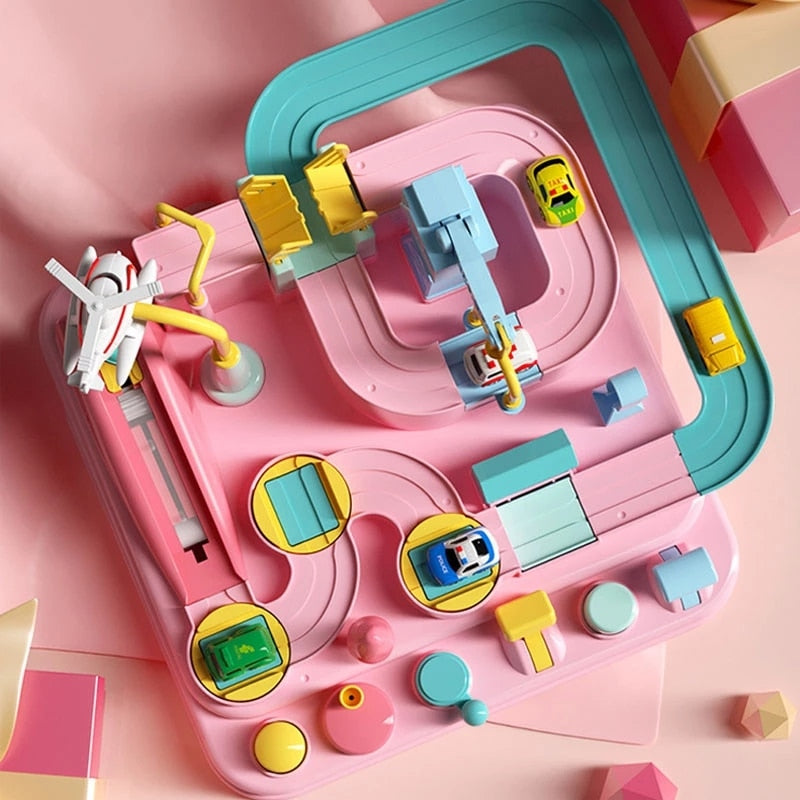 TurboCity - Spectacular Toy Race Track with Curves