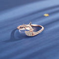 Elegant Silver Fox Ring - Renara