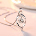 Elegante Zilveren Ketting met Stralende Zirkonia Kristal Hanger - Elinor