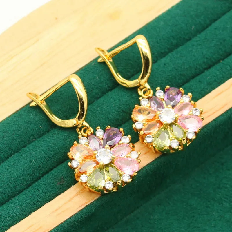 Luminous Dawn Set - Elegant Aurora-Inspired Jewelry