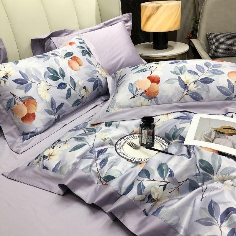 Lavender Bloom – Luxury Egyptian Cotton Duvet Cover Set