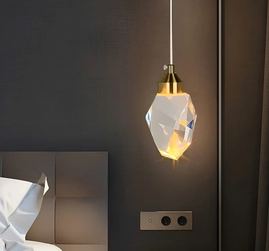 Luxurious Crystal Pendant Light with LED Lighting - CrystalElegance