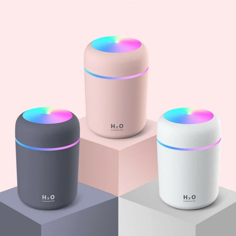 AquaMist Humidifier - Colorful Lighting for Ambiance
