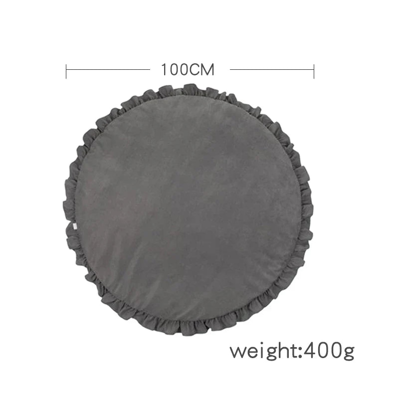 CozyCotton Round Mat – Soft Play and Crawling Mat