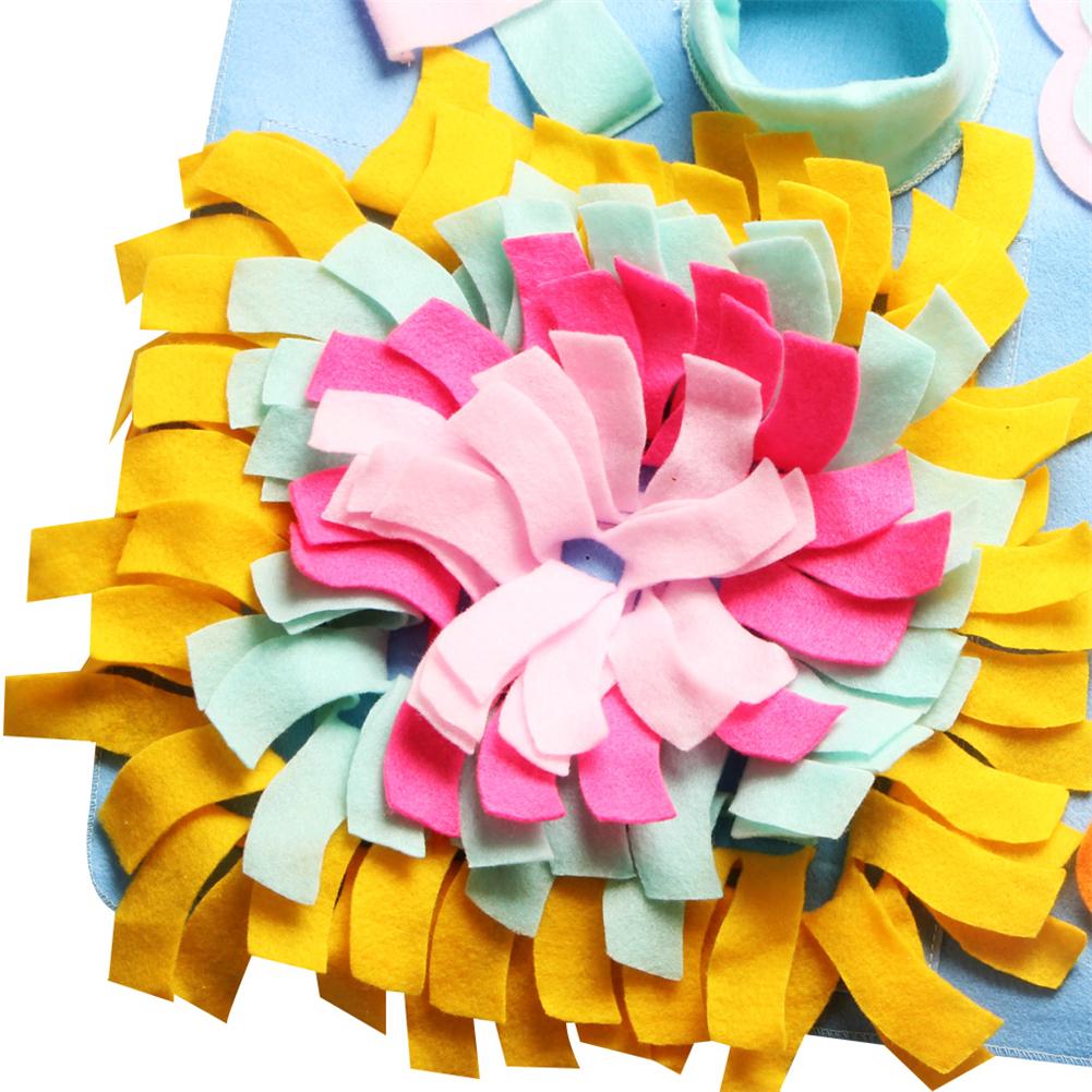 Pet Dog Snuffle Mat Nosework Pad Feeding Mat Washable Pet Sniffing Training Blanket Detachable Fleece Pads for Dogs Puppy