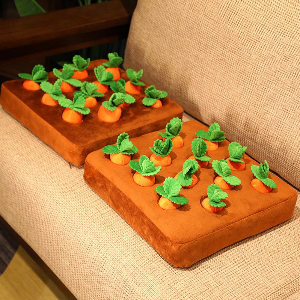 Dog Toys Carrot Plush Toy Pet Vegetable Chew Toy For Dogs Snuffle Mat For Dogs Cats Durable Chew Puppy Toy Dogs Accessories #WO