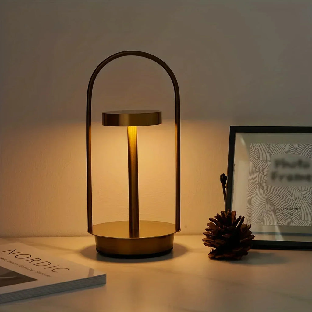 Wireless Rechargeable LumiLight Table Lamp - Elegant Portable Table Lamp for a Refined Atmosphere