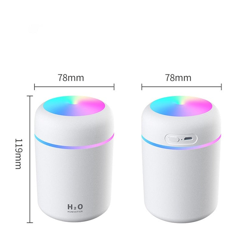 AquaMist Humidifier - Colorful Lighting for Ambiance