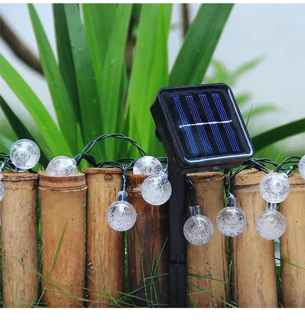 TwinkleGlow - Enchanting Outdoor Solar String Lights