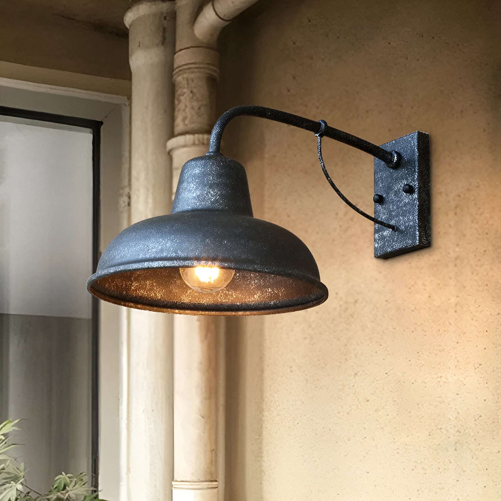 Vintage Barn Wall Lamp - Industrial Vintage Wall Lamp for Atmospheric Lighting