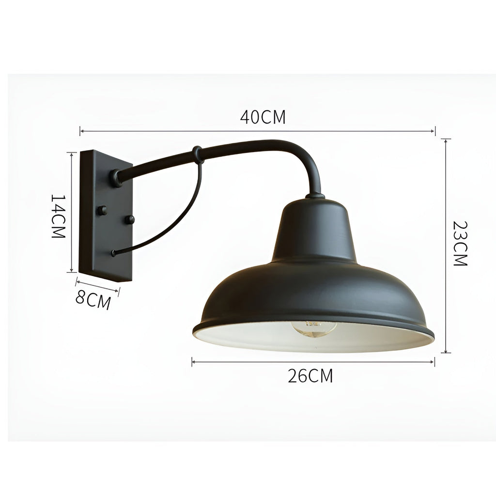 Vintage Barn Wall Lamp - Industrial Vintage Wall Lamp for Atmospheric Lighting