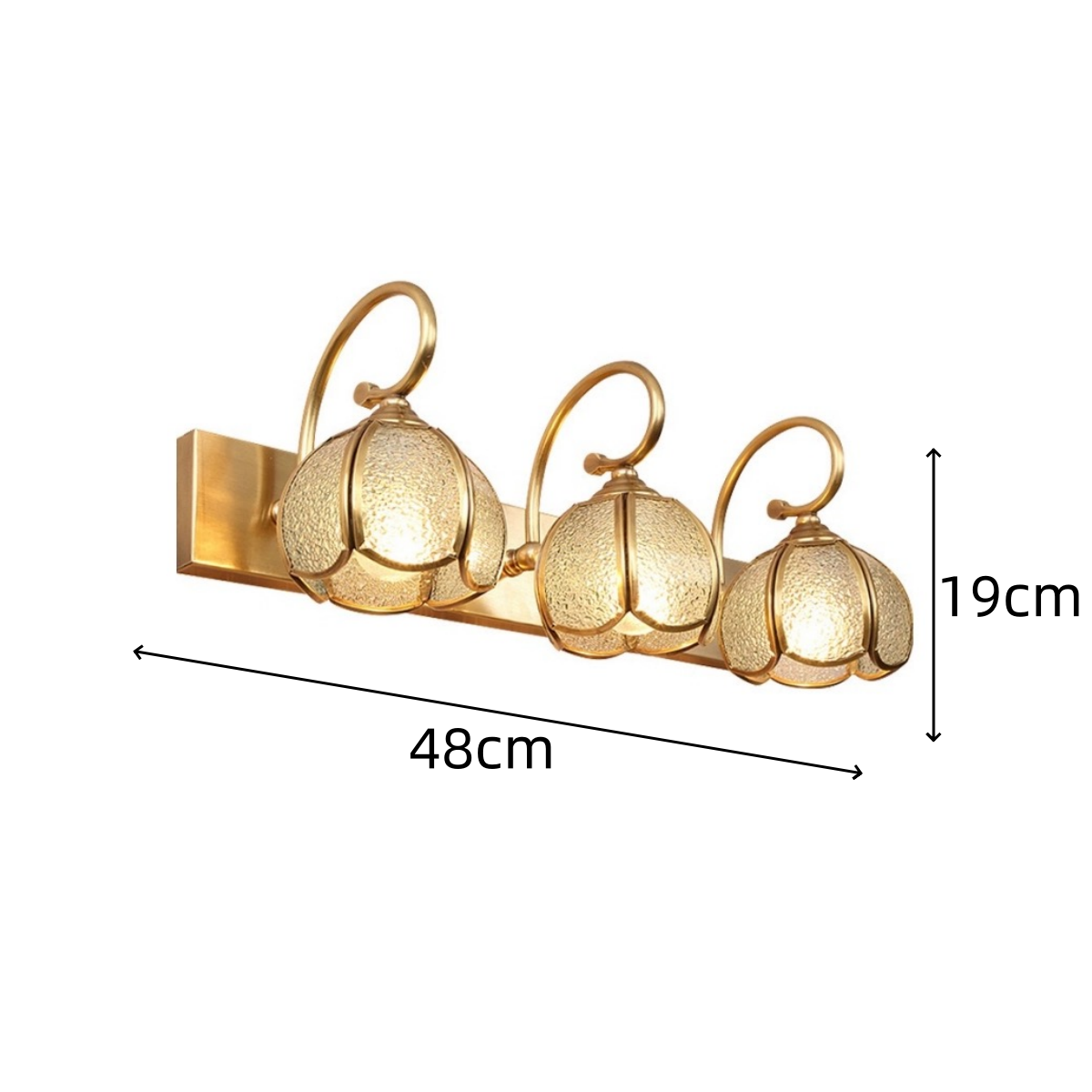 Luminous Elegance – Stylish Multi-Head Bathroom Wall Lamp
