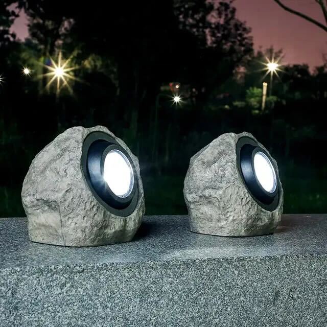 Rocky Glow - Elegant Outdoor Solar Lamp