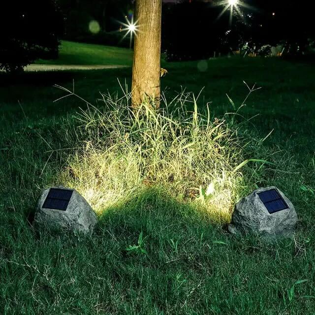 Rocky Glow - Elegant Outdoor Solar Lamp