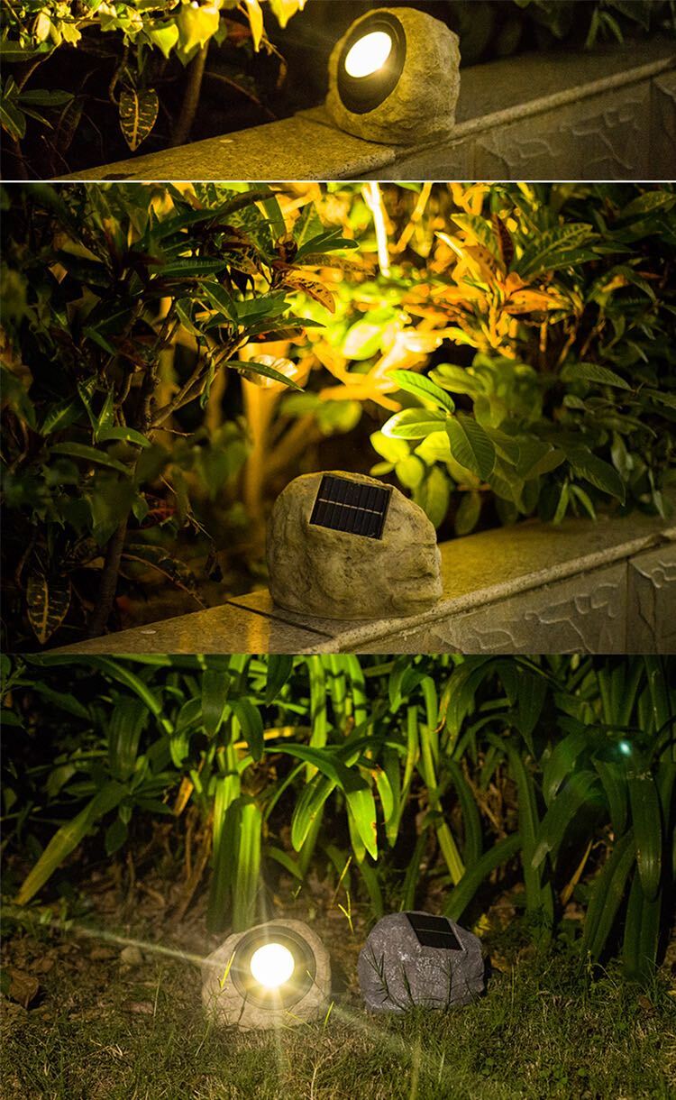 Rocky Glow - Elegant Outdoor Solar Lamp