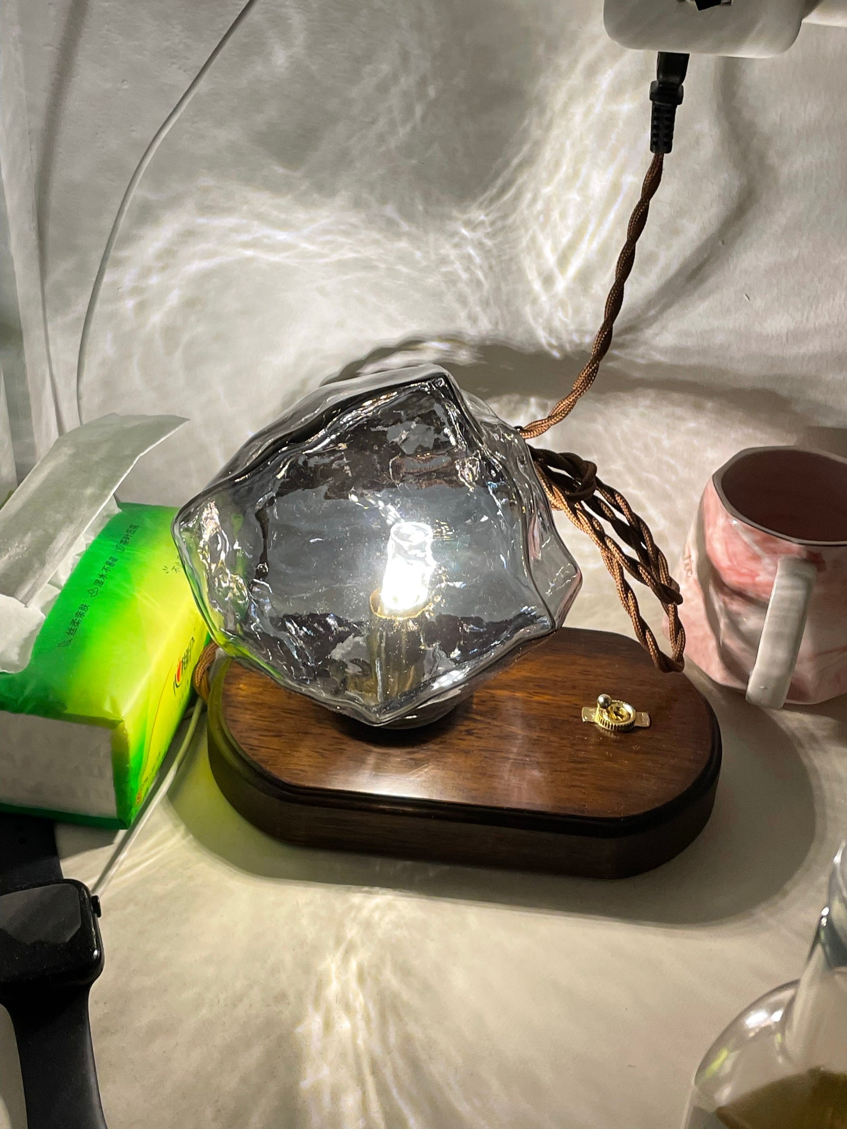 GlowCraft Table Lamp - Elegant Cordless Table Lamp with Motion Sensor