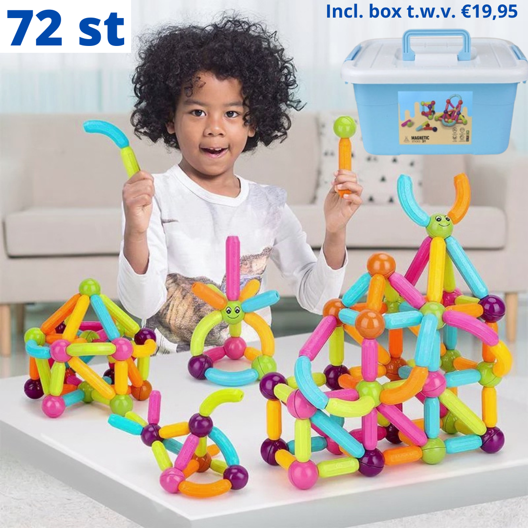 MagicBlocks Toy – Creative Magnetic Toy with Storage Box