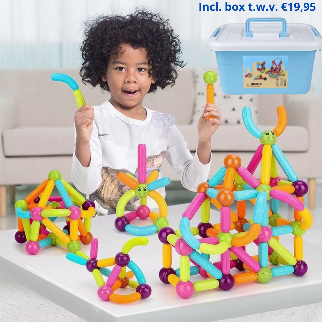 MagicBlocks Toy – Creative Magnetic Toy with Storage Box
