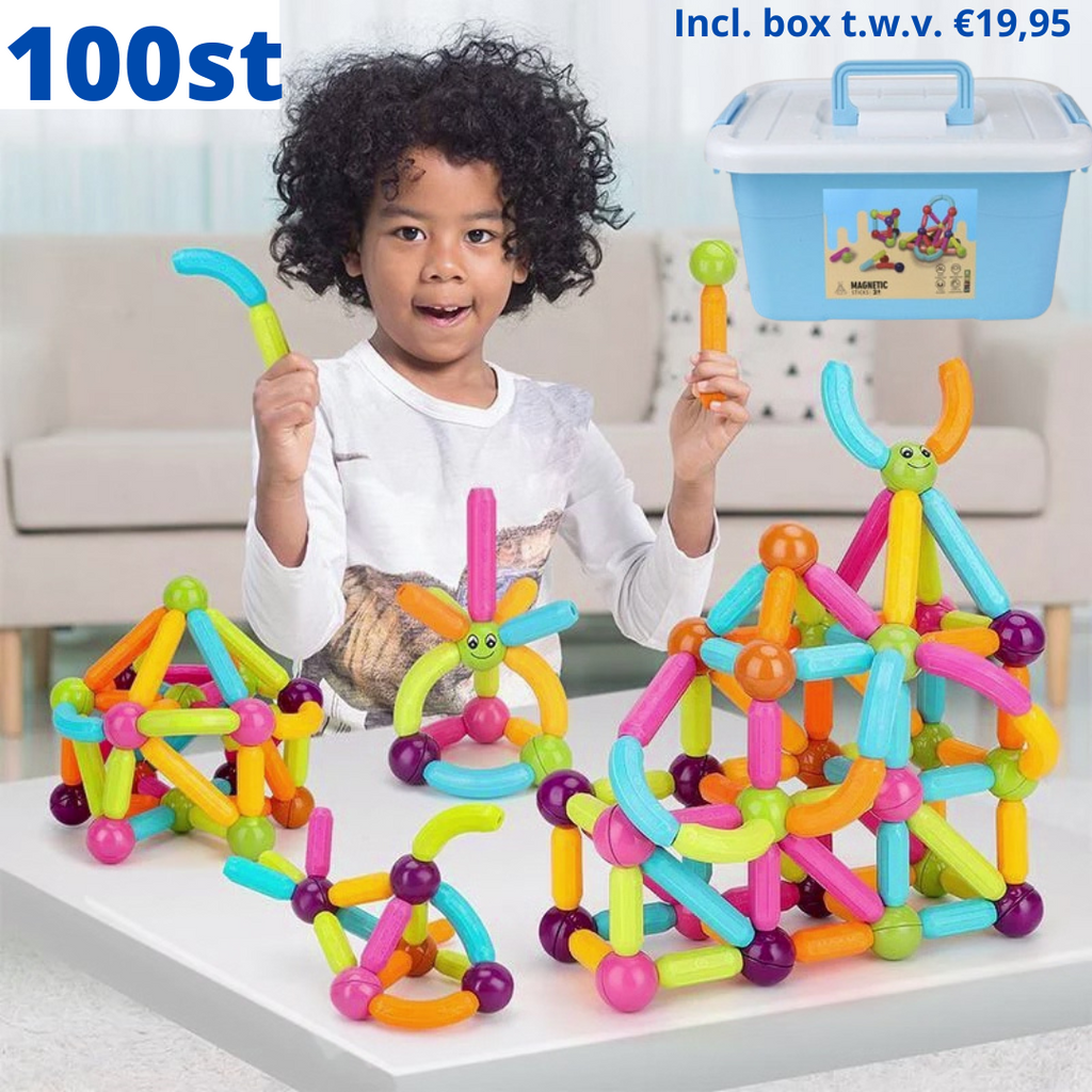 MagicBlocks Toy – Creative Magnetic Toy with Storage Box