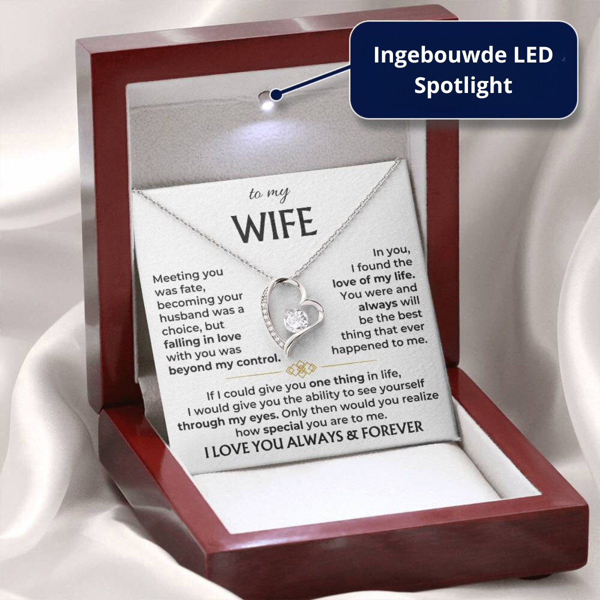 Diamond Love - A loving necklace for your beloved wife