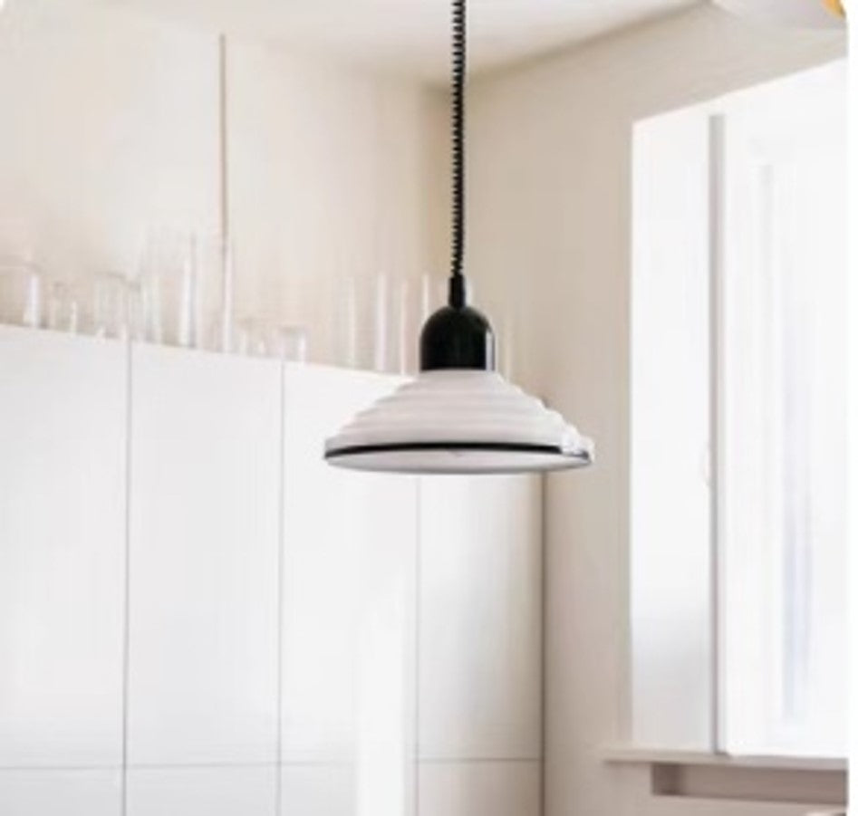 EclatCremeux Chandelier - Refined Cream-Colored Pendant Lamp