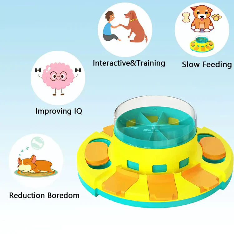 PuzzleFeast Pet Feeder - Interactive Pet Food Puzzle Game