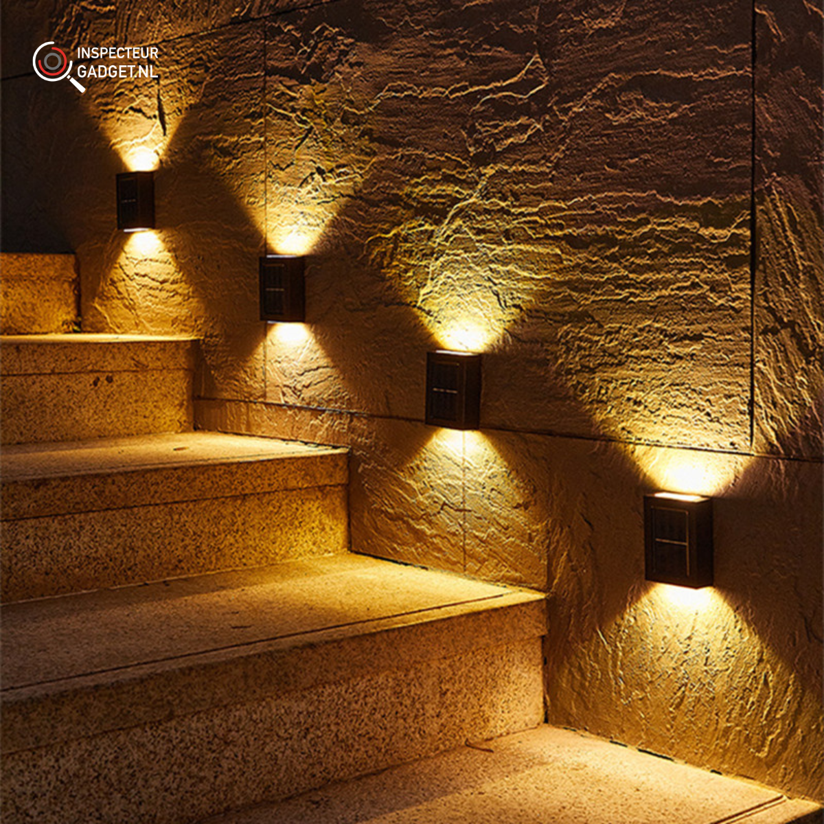 Wireless LED Solar Wall Lights Deluxe - Create the perfect ambiance in your garden!