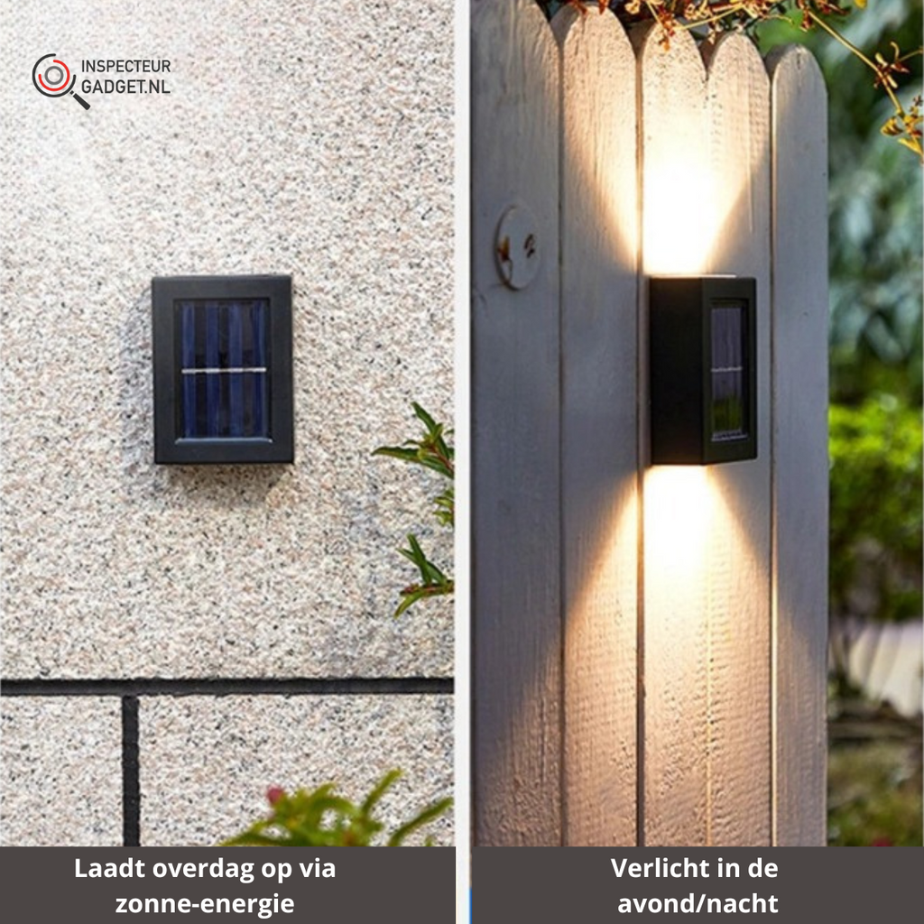 Wireless LED Solar Wall Lights Deluxe - Create the perfect ambiance in your garden!