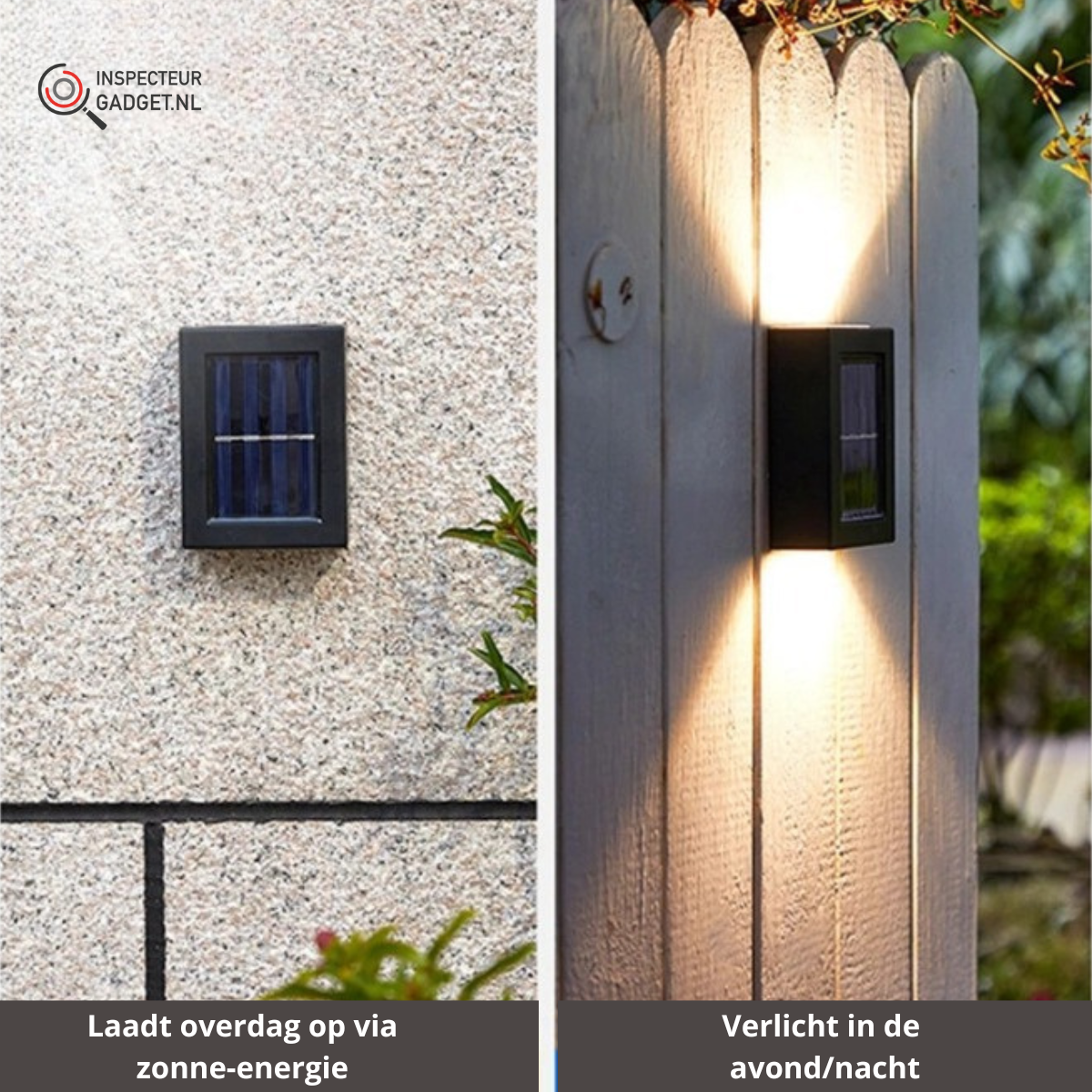 Wireless LED Solar Wall Lights Deluxe - Create the perfect ambiance in your garden!