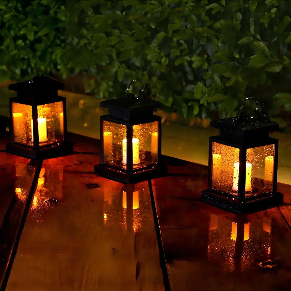 FloralGlow Garden Lamp - Elegant Garden Lantern for Outdoor Ambiance