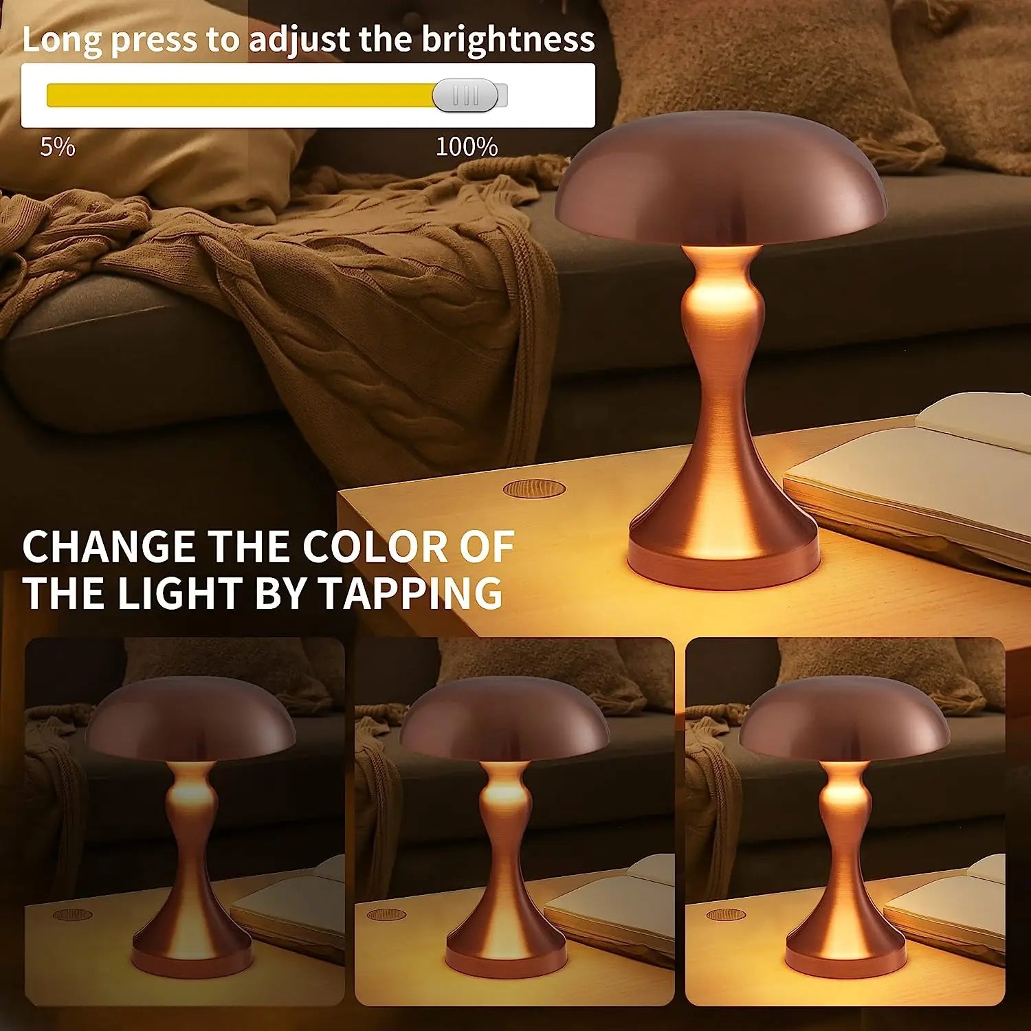 Vespera Luxe - Stylish Night Lamp and Reading Lamp